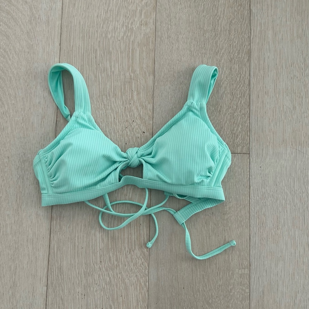 Xhilaration Light Green Bikini Top